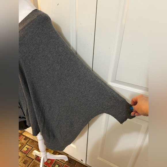 Line the Label gray sweater/poncho/cape - Picture 3 of 5